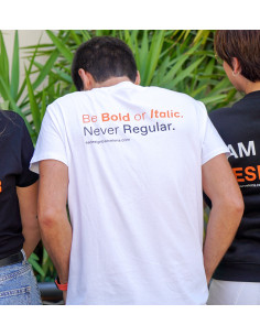 Camiseta BE BOLD hombre/blanco