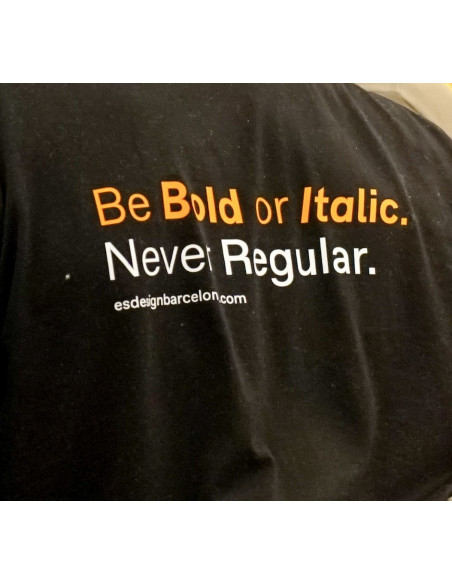 Camiseta BE BOLD mujer/negro