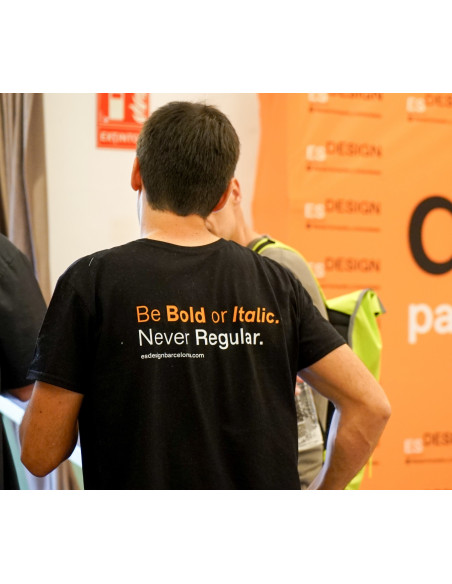 Camiseta BE BOLD hombre/negro