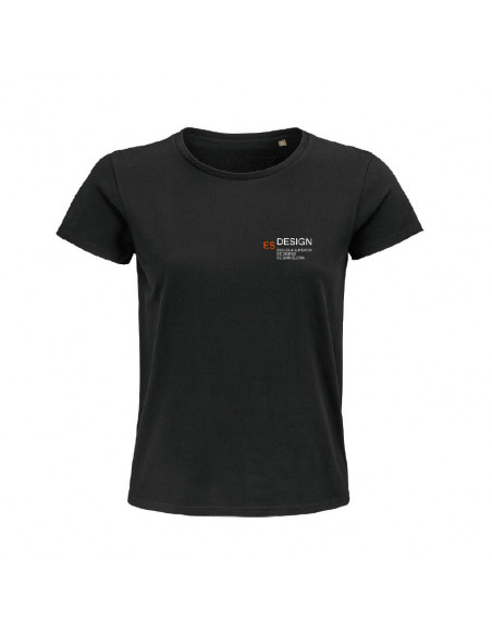 Camiseta I AM A DESIGNER mujer/negro