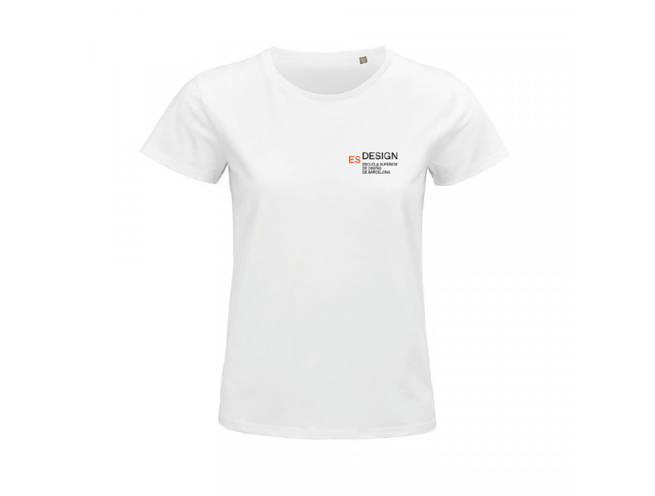 Camiseta I AM A DESIGNER mujer/blanco