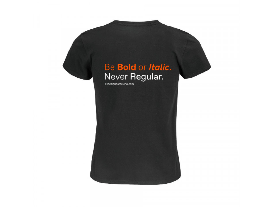 Camiseta BE BOLD mujer/negro