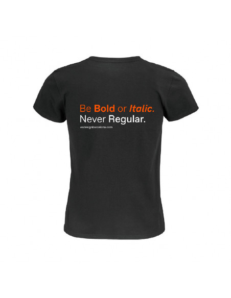 Camiseta BE BOLD mujer/negro