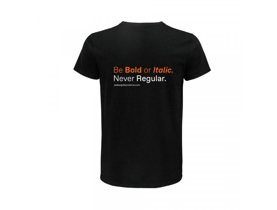 Camiseta BE BOLD hombre/negro