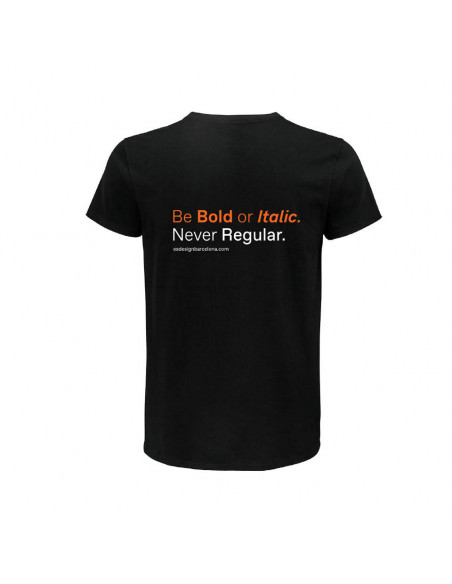 Camiseta BE BOLD hombre/negro