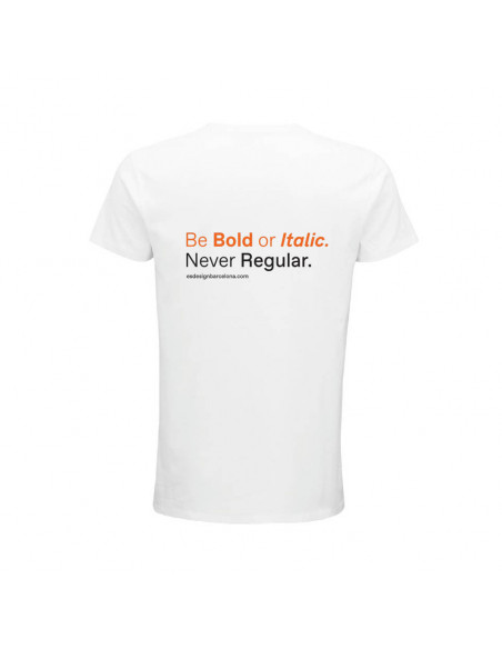 Camiseta BE BOLD hombre/blanco