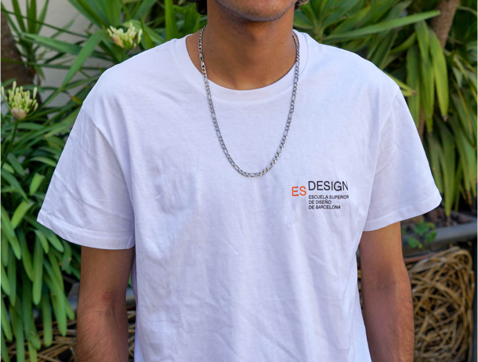 Camiseta I AM A DESIGNER hombre/blanco