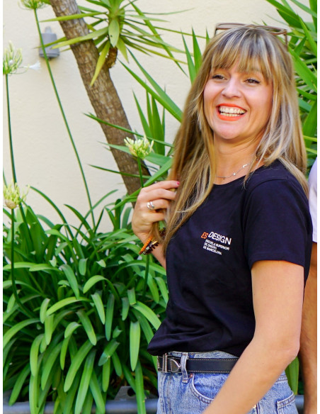 Camiseta I AM A DESIGNER mujer/negro